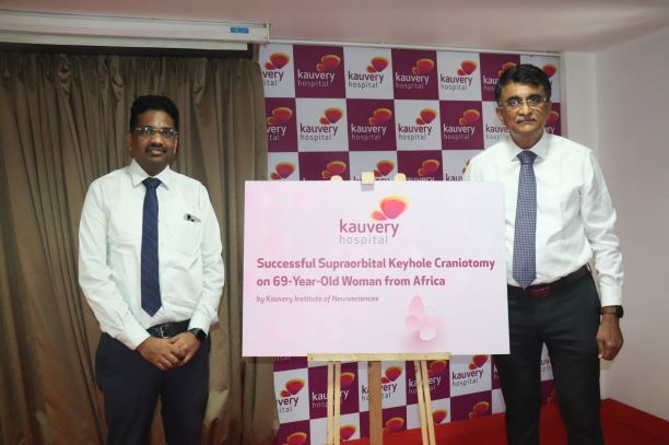 Setting New Standards: Supraorbital Keyhole Craniotomy at Kauvery Hospital Vadapalani brings new hope to a 69-year-old woman from Africa