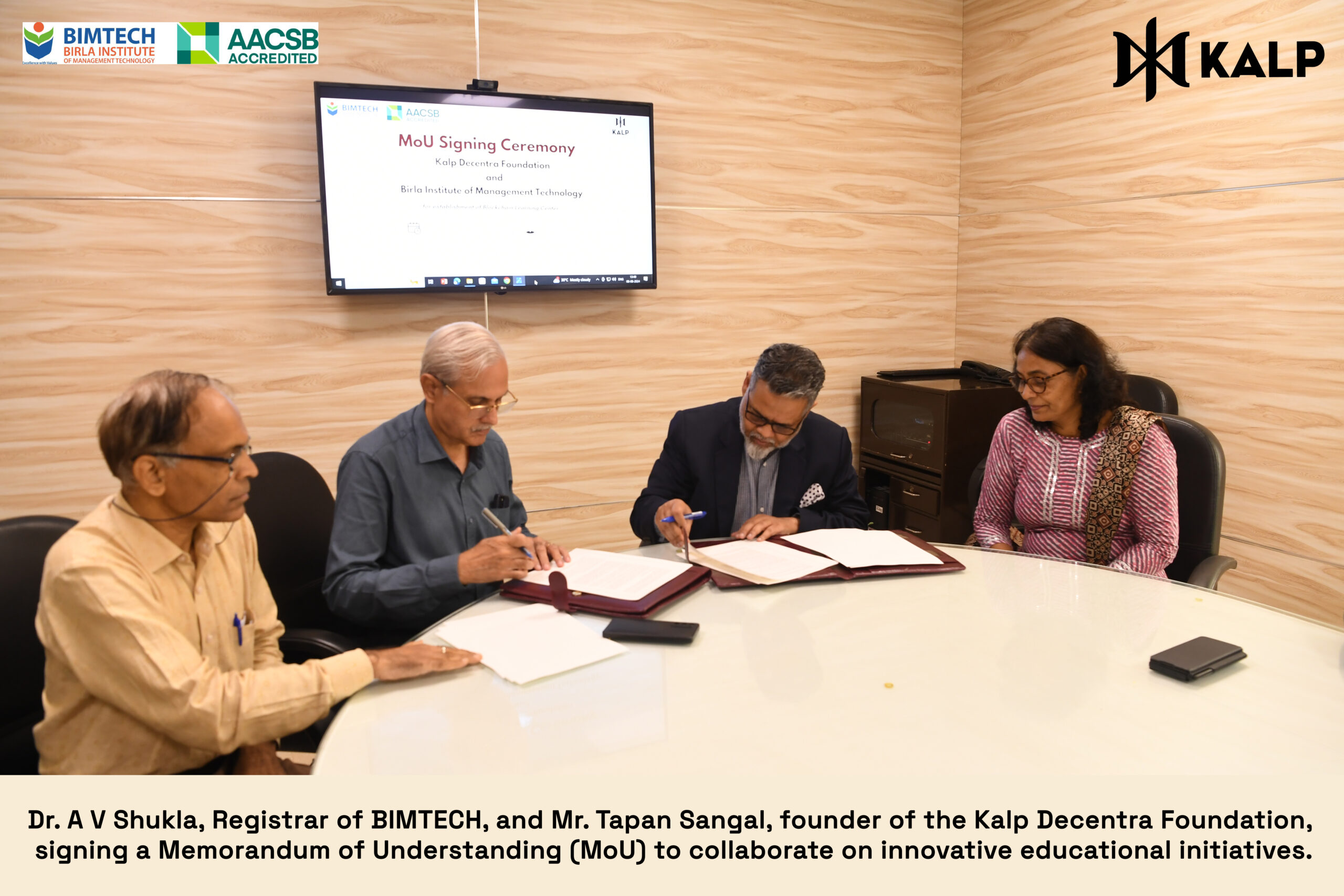 Kalp Decentra Foundation and BIMTECH Announce Strategic Collaboration to Establish Blockchain Learning Centre