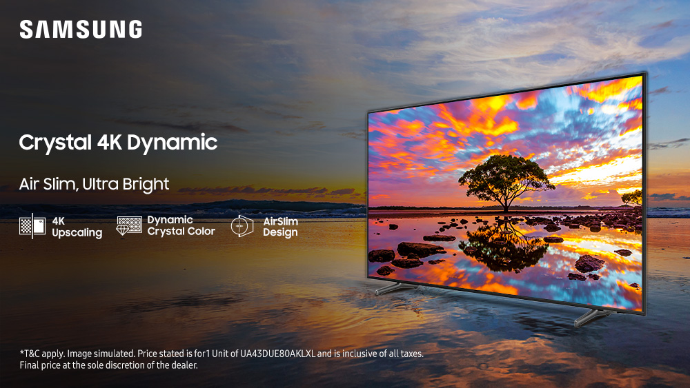 Samsung Launches 2024 Crystal 4K Dynamic TV with 4K Upscaling, AirSlim Design and Knox Security in India