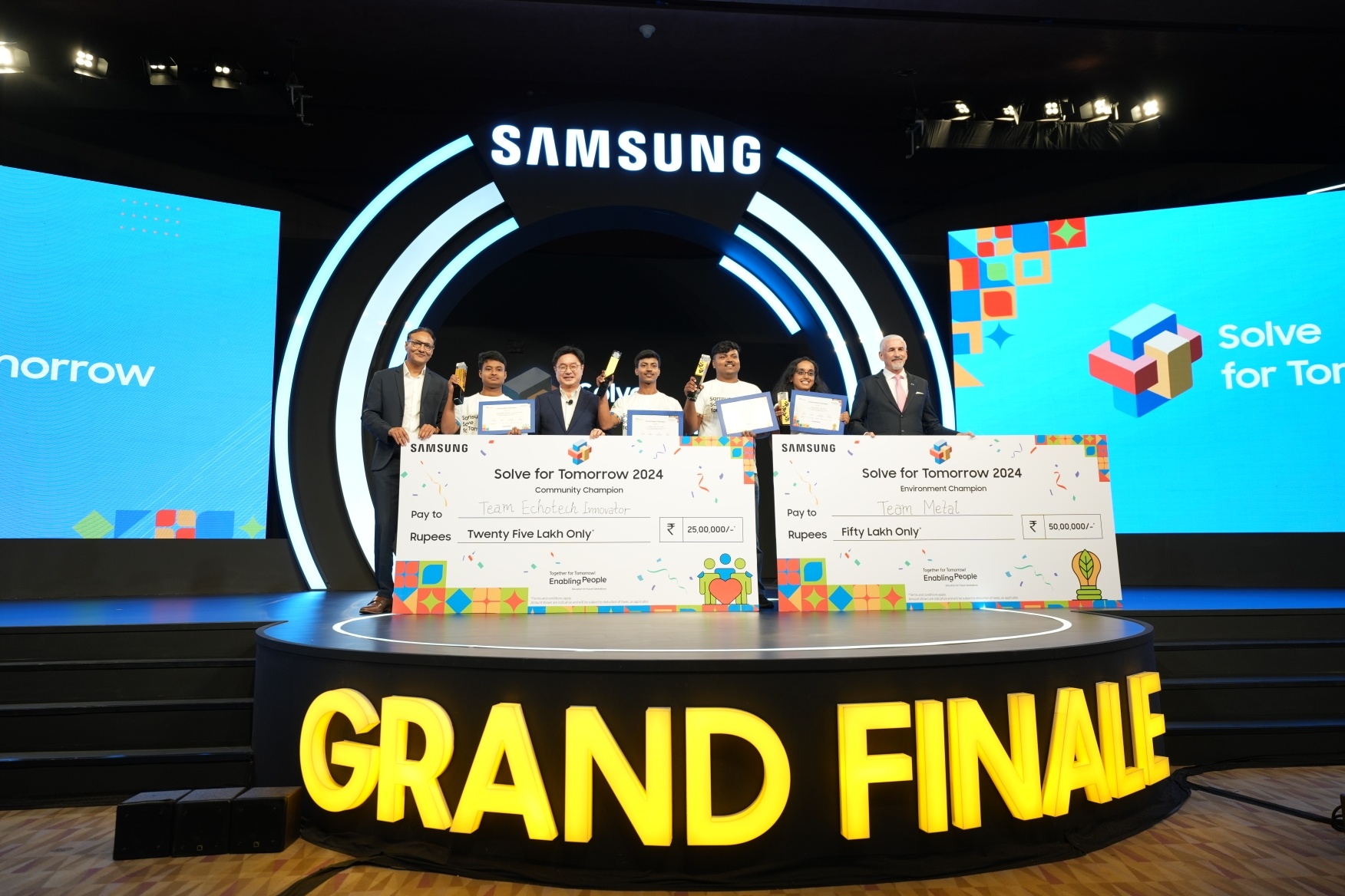 Samsung India Announces Winners for ‘Solve for Tomorrow 2024’: Team Eco Tech Innovator Wins Community Champion Award & Team METAL Wins Environment Champion Award